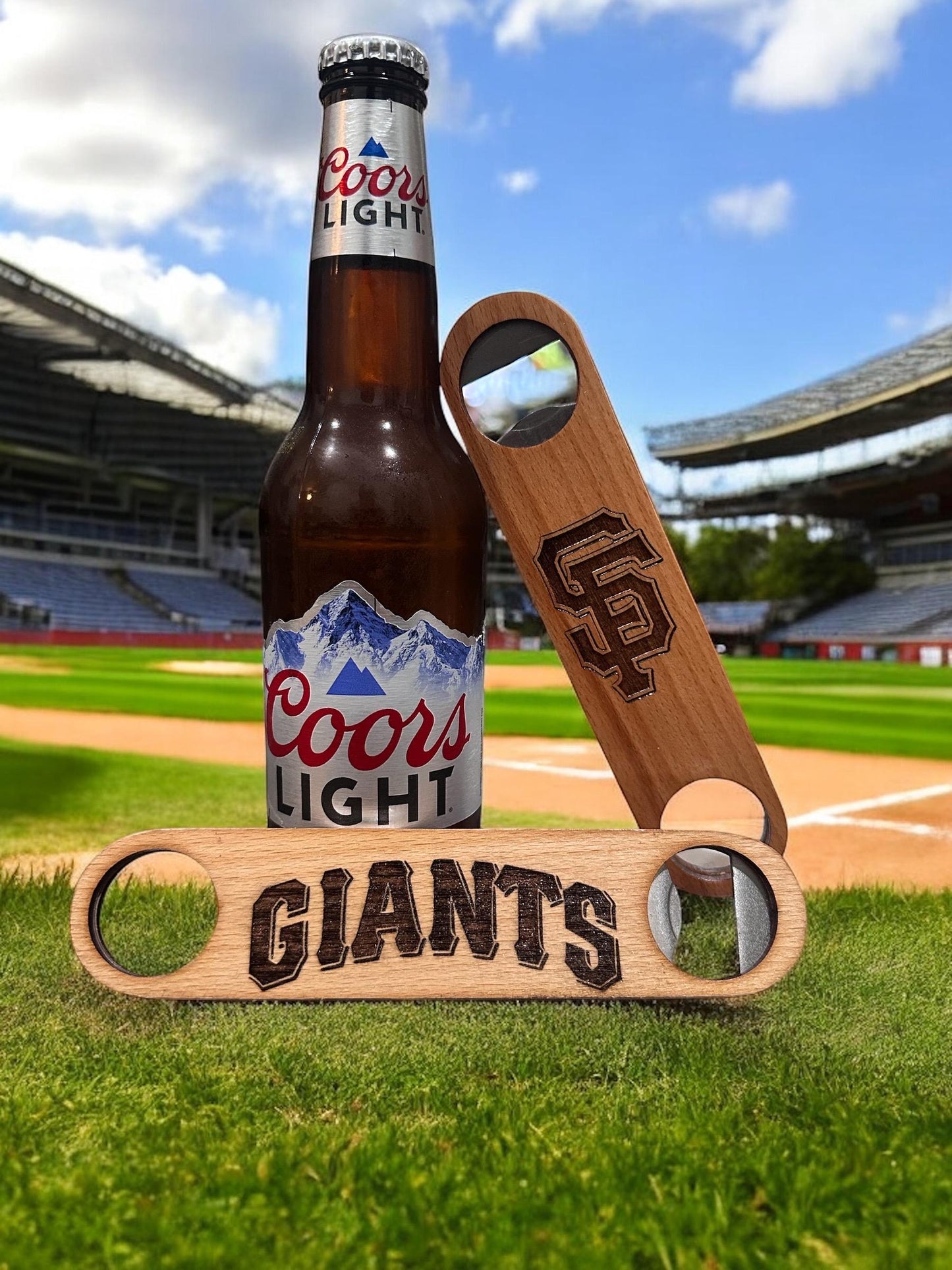 San Francisco Giants Bottle Opener. Laser Engraved