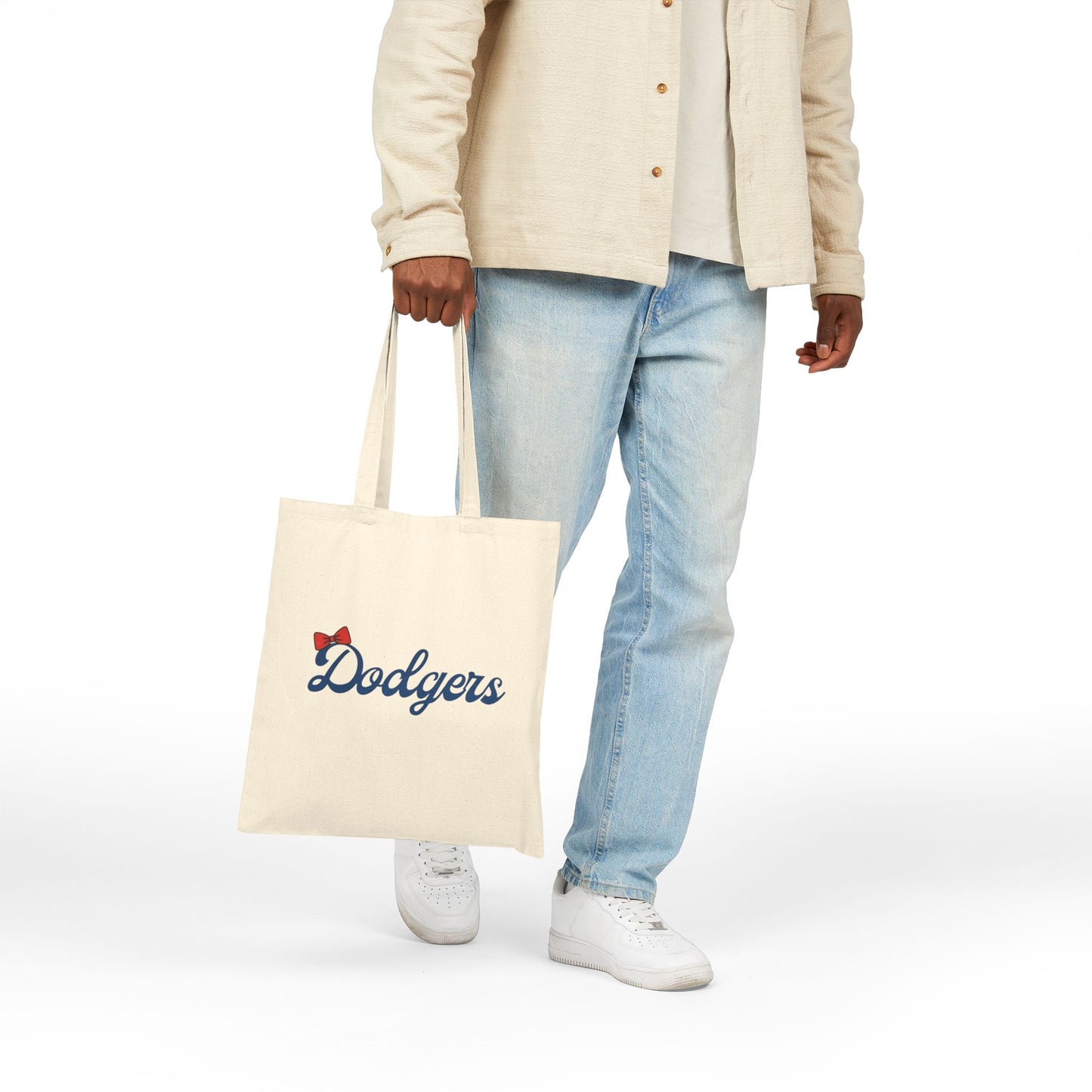 Script Logo Cotton Tote Bag