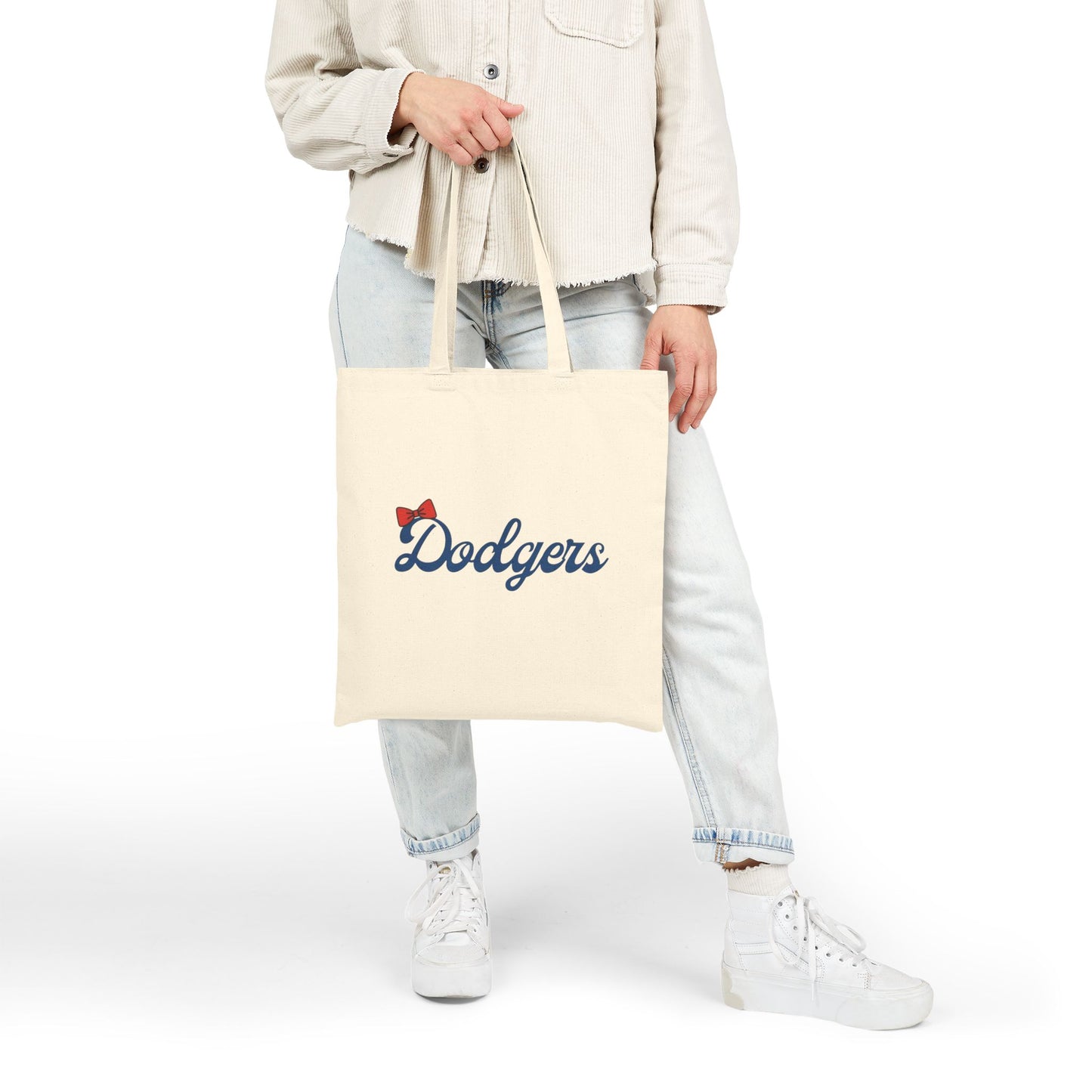 Script Logo Cotton Tote Bag