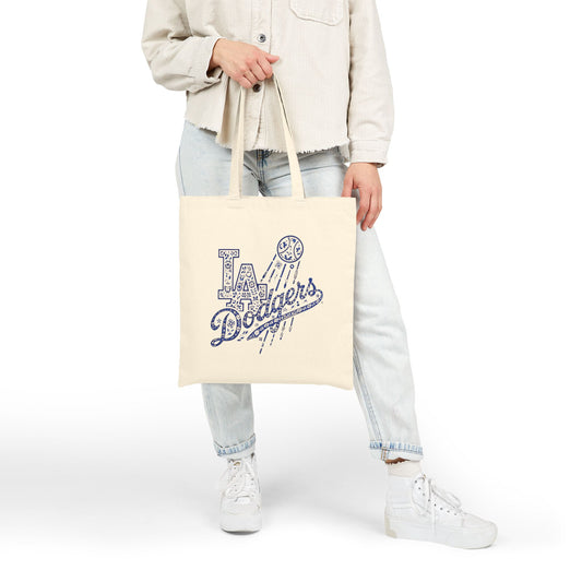 Canvas Tote Bag – Vintage Baseball-Inspired Graphic