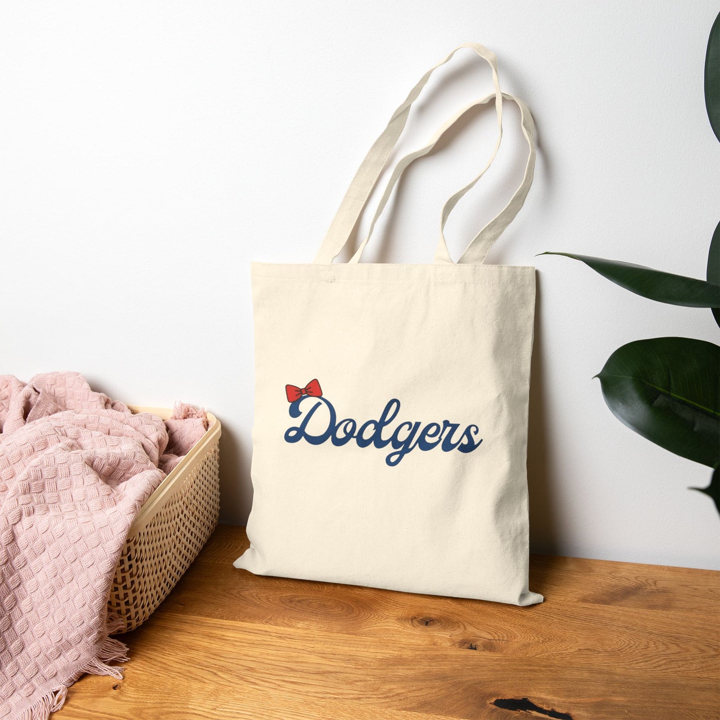 Script Logo Cotton Tote Bag