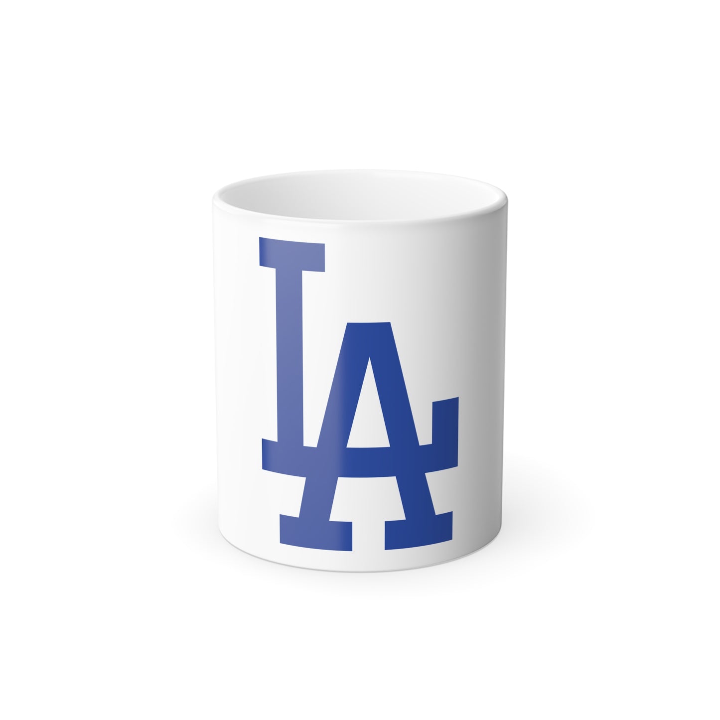 11 oz Color-Changing Mug – Blue Letter Monogram