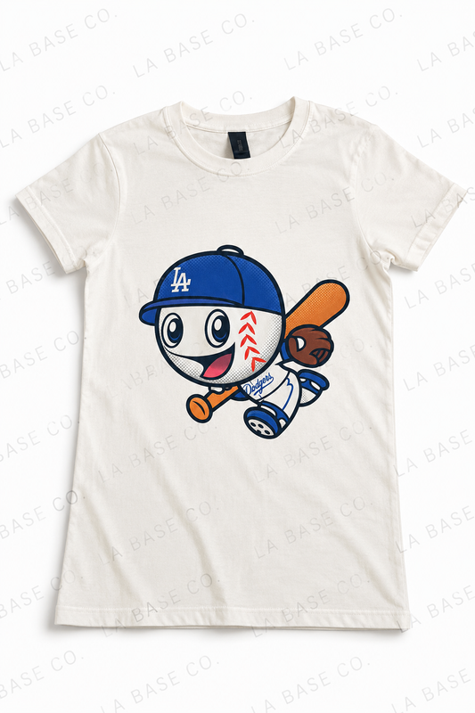 Kids Los Angeles Baseball Character T-Shirt