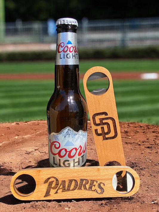 San Diego Padres Bottle Opener. Laser Engraved